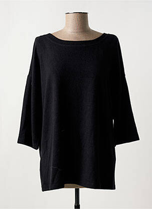 Pull col rond noir NOISY MAY femme