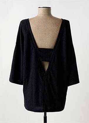 Pull col rond noir NOISY MAY femme