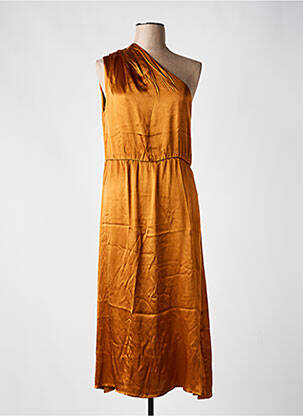 Robe mi-longue marron SEE U SOON femme