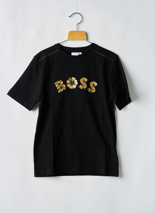 T-shirt noir HUGO BOSS pour garçon
