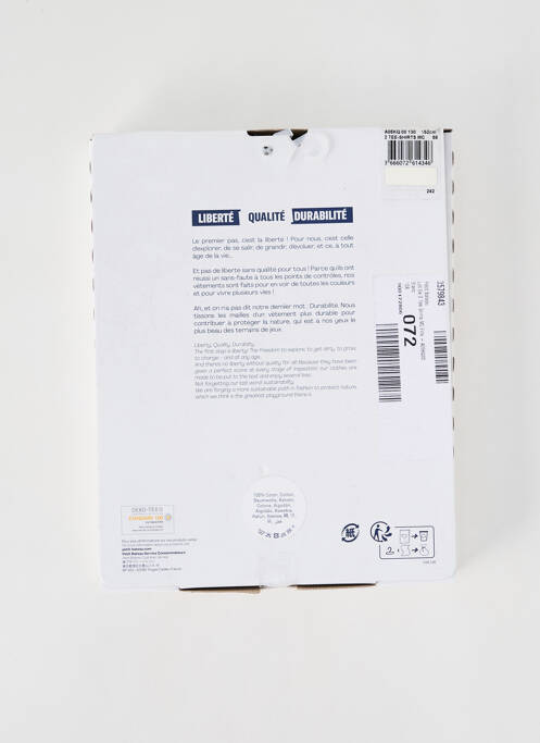 T-shirt blanc PETIT BATEAU pour fille