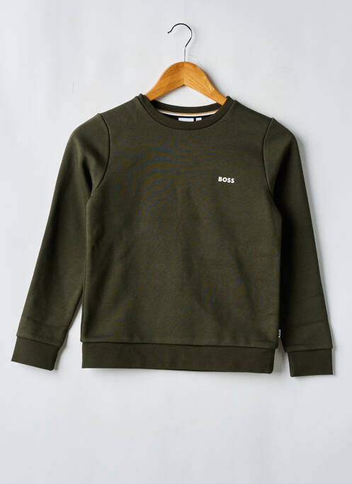 Sweat-shirt vert HUGO BOSS pour garçon