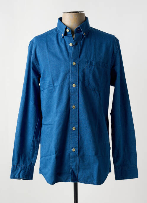 Chemise manches longues bleu SELECTED pour homme