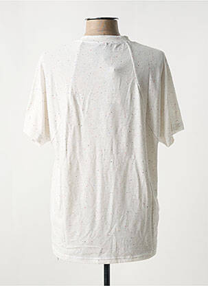 T-shirt col rond blanc ADIDAS femme