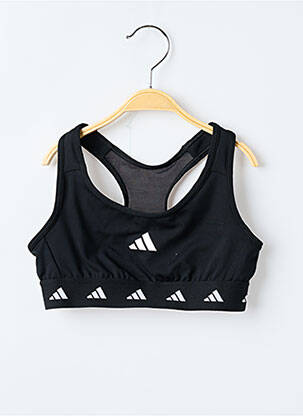 Soutien-gorge col rond noir ADIDAS fille