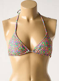 Haut de maillot de bain orange PIECES femme