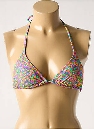 Haut de maillot de bain orange PIECES pour femme