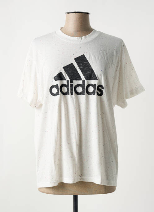 T-shirt blanc ADIDAS pour femme