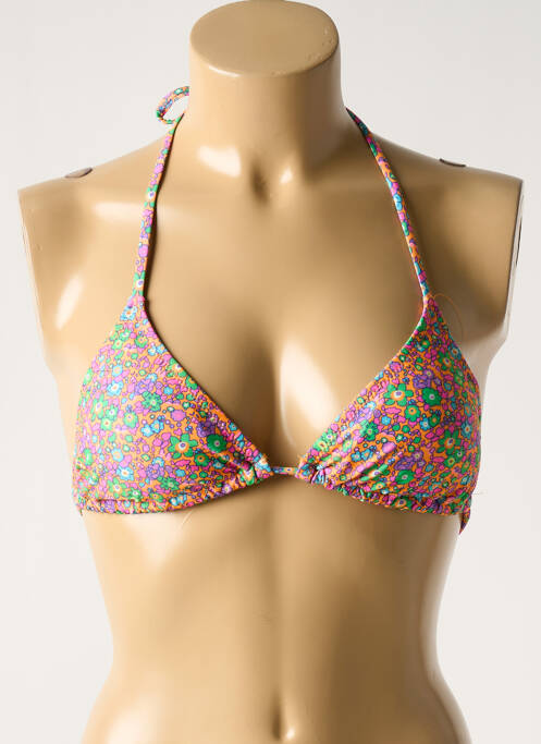 Haut de maillot de bain orange PIECES pour femme