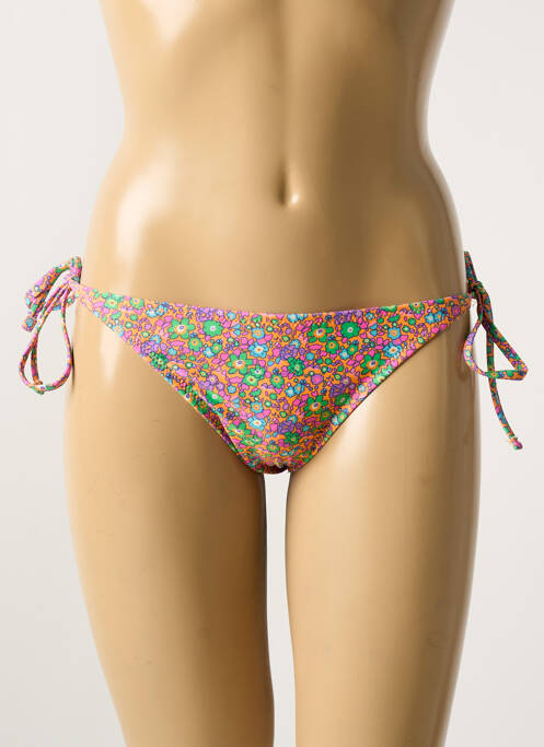 Bas de maillot de bain orange PIECES pour femme
