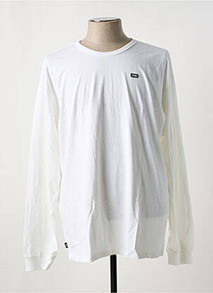 T-shirt col rond blanc VANS homme