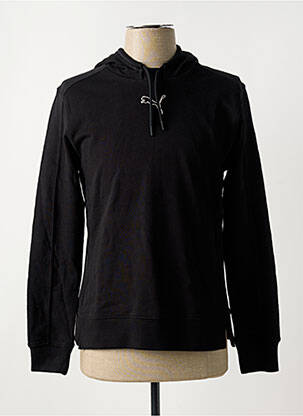 Sweat-shirt à capuche col rond noir PUMA femme