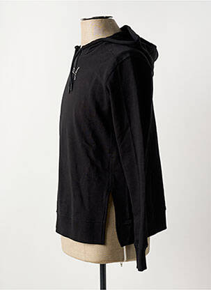 Sweat-shirt à capuche col rond noir PUMA femme