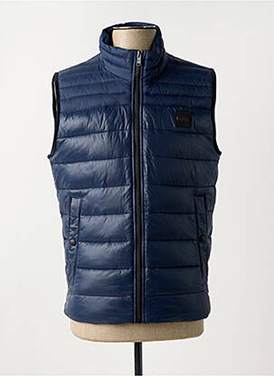 Doudoune col col montant bleu HUGO BOSS homme