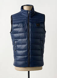 Doudoune col col montant bleu HUGO BOSS homme