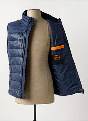Doudoune col col montant bleu HUGO BOSS homme