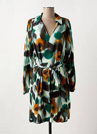 Robe courte col v vert STELLA FOREST femme