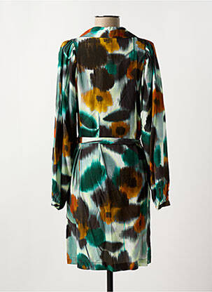 Robe courte col v vert STELLA FOREST femme