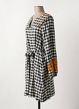 Robe courte col v noir STELLA FOREST femme