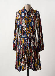Robe courte col v bleu STELLA FOREST femme