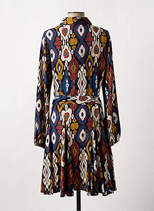 Robe courte col v bleu STELLA FOREST femme