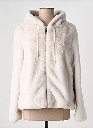 Manteau court blanc LA FEE MARABOUTEE femme