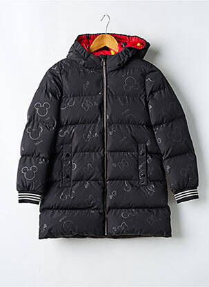 Doudoune col col montant noir GEOX fille