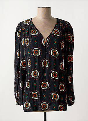 Top col v noir LA PETITE FRANCAISE femme