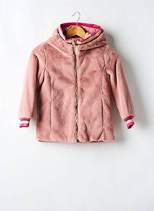 Blouson col col montant rose GEOX fille
