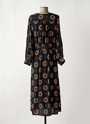 Robe longue col v noir LA PETITE FRANCAISE femme