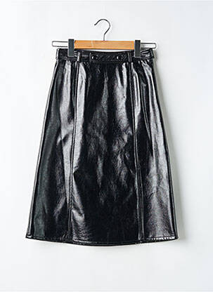 Jupe mi-longue noir LA PETITE FRANCAISE pour femme