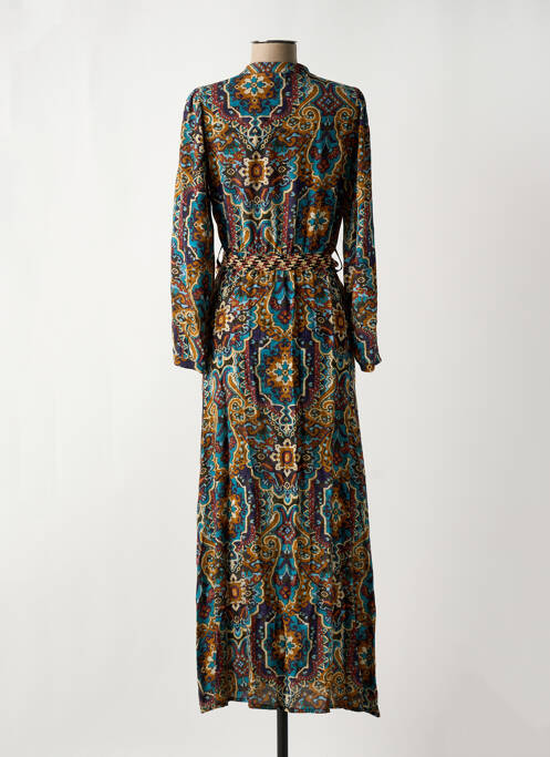 Robe longue bleu LA FEE MARABOUTEE pour femme