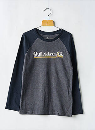 T-shirt noir QUIKSILVER pour garçon