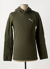 Sweat-shirt à capuche vert PUMA pour homme seconde vue