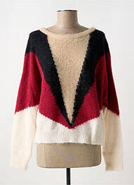 Pull col rond rouge LA PETITE FRANCAISE femme