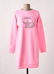 Robe courte rose KARL LAGERFELD pour fille seconde vue