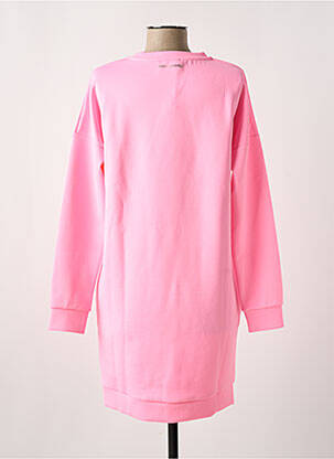Robe courte col rond rose KARL LAGERFELD fille