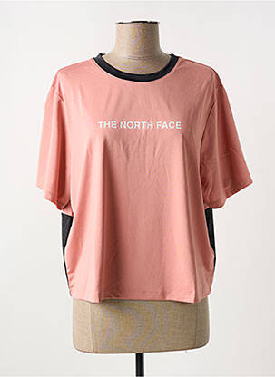T-shirt col rond rose THE NORTH FACE femme