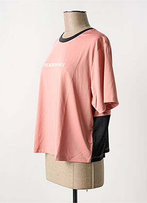 T-shirt col rond rose THE NORTH FACE femme
