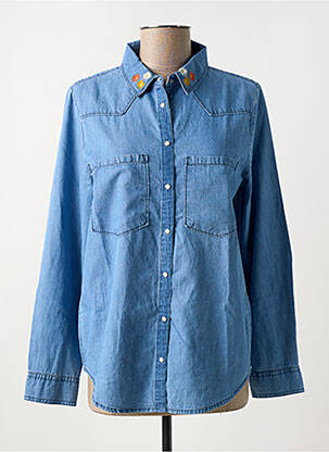 Chemisier bleu WILD femme