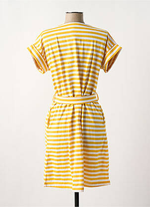 Robe mi-longue col v jaune ARMOR LUX femme