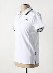 Polo blanc SCHOTT pour homme seconde vue