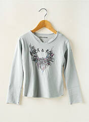T-shirt gris ZADIG & VOLTAIRE pour fille seconde vue