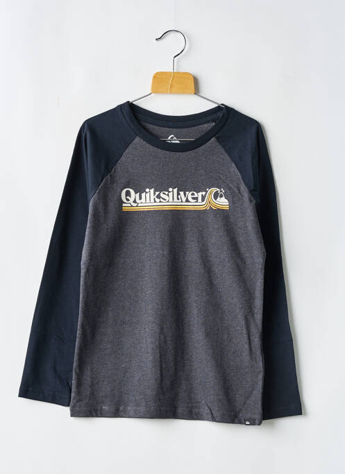 T-shirt noir QUIKSILVER pour garçon