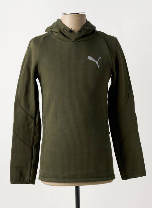Sweat-shirt à capuche vert PUMA pour homme