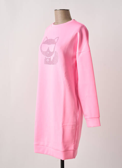 Robe courte rose KARL LAGERFELD pour fille