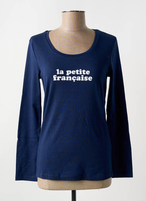 T-shirt bleu LA PETITE FRANCAISE pour femme