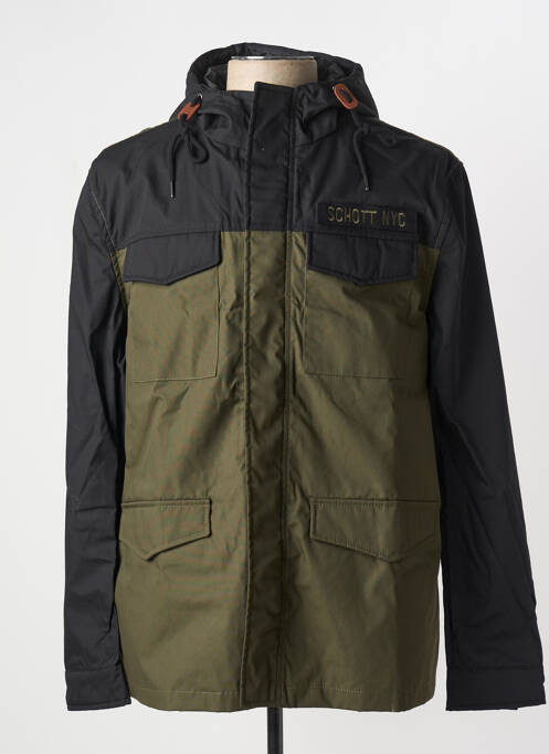 Blouson noir SCHOTT pour homme