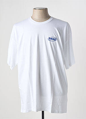 T-shirt col rond blanc VANS homme