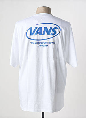 T-shirt col rond blanc VANS homme